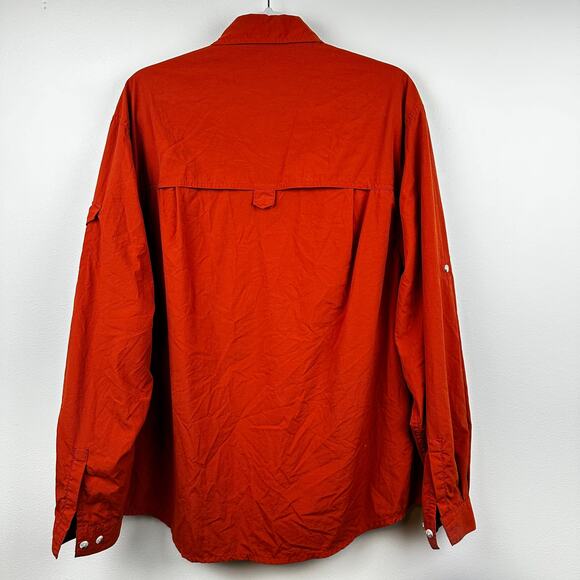 REI Men's Shirt Button Down UPF Hiking Fishing Rust Size Medium Gorpcore Outdoor - Picture 6 of 16